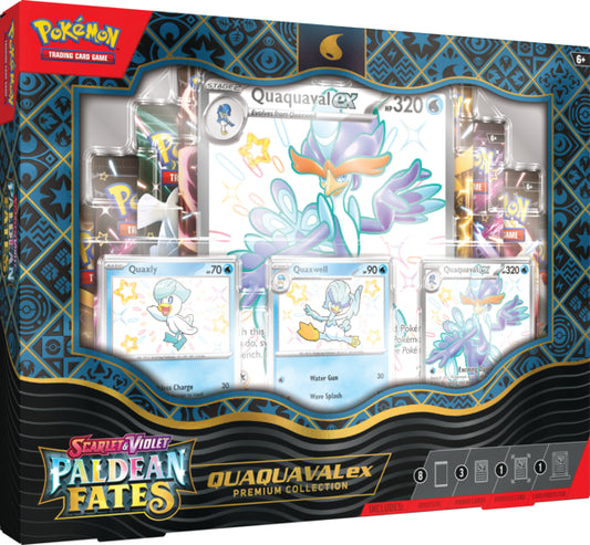 Pokémon TCG: Scarlet & Violet—Paldean Fates Quaquaval ex Premium Collection