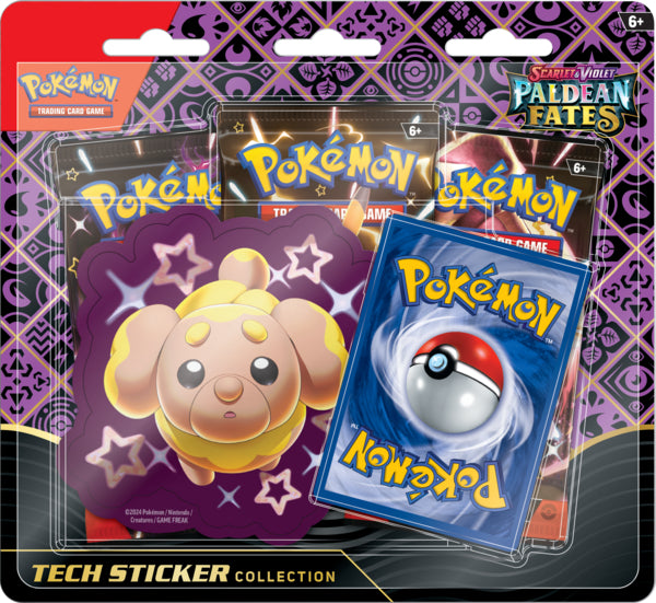 Pokemon TCG: Scarlet & Violet Paldean Fates Tech Sticker Collection