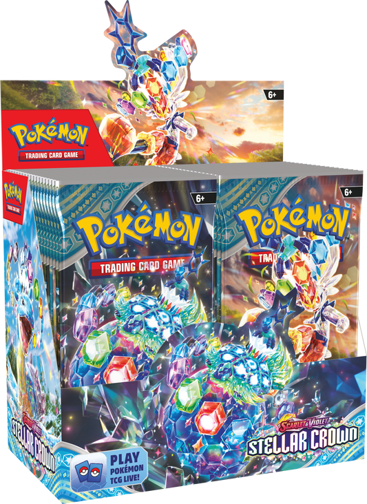 Pokemon TCG: Scarlet & Violet - Stellar Crown - Booster Box Display