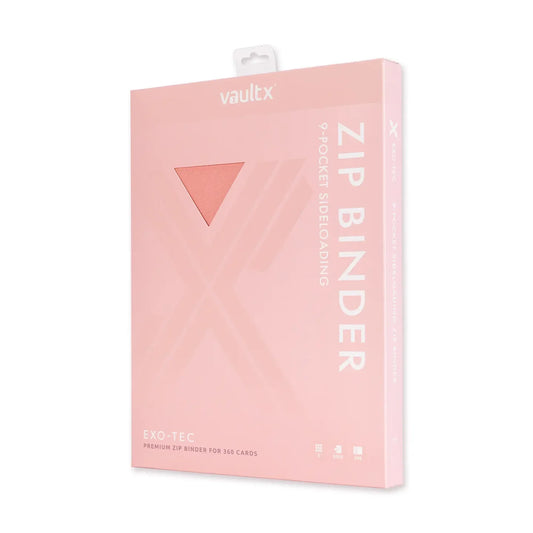 Vault X Exo-Tec 9-Pocket Zip Binder (Just Pink)