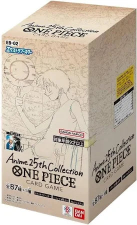 One Piece Japanese TCG: Extra Booster -  Anime 25th Collection Booster Box EB-02
