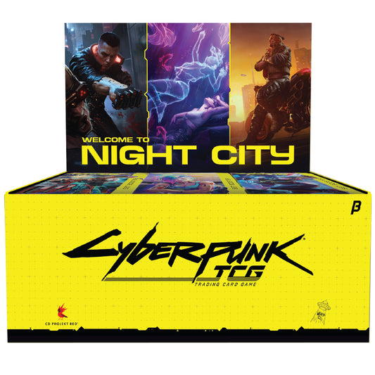 Cyberpunk TCG: Welcome to Night City Booster Display