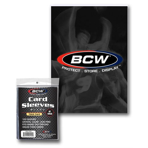BCW Thick Card Sleeve 2m 100 Pack