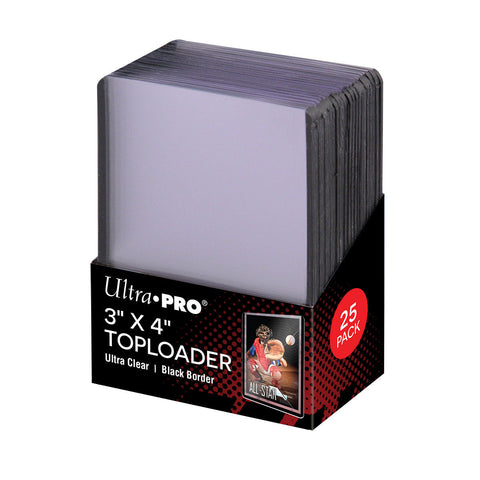 Ultra PRO: Toploader - 3" x 4" (25ct - Black Border)