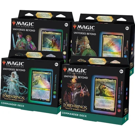 Magic The Gathering: The Lord of the Rings: Tales of Middle-earth™ Commander Decks [Set of 4]