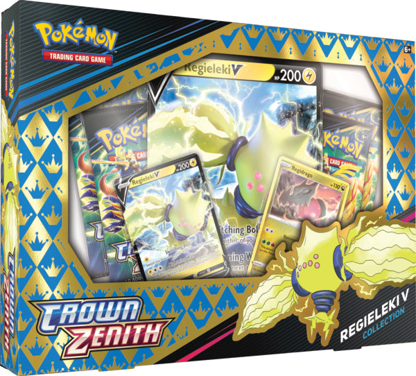 Pokemon TCG: Crown Zenith Regieleki V or Regidrago V Collection Box