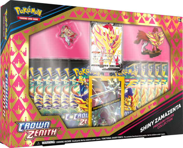 Pokemon TCG: Crown Zenith Shiny Zamazenta V Premium Figure Collection – Rip  n Ship Arena