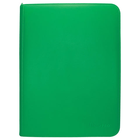 Ultra PRO: 9-Pocket Zippered PRO-Binder - Vivid (Green)