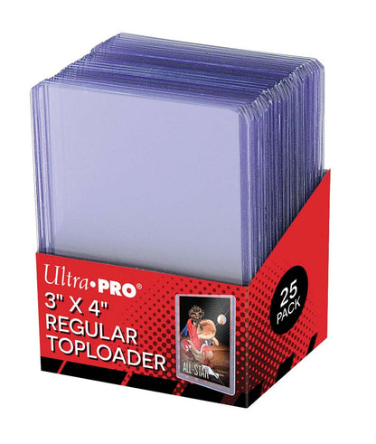 Ultra PRO: Toploader - 3" x 4" (25ct - Clear Regular) Case