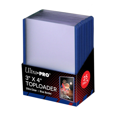 Ultra PRO: Toploader - 3" x 4" (25ct - Blue Border)