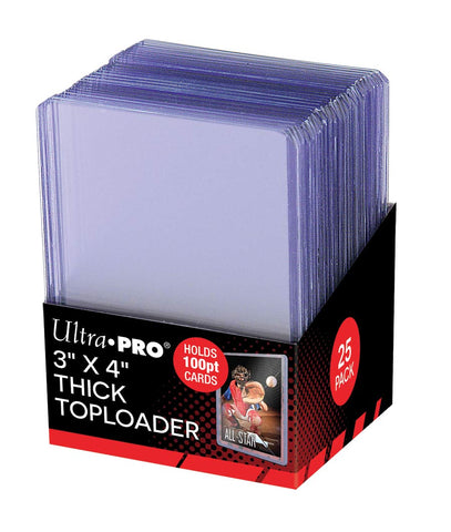 Ultra PRO: Toploader - 3" x 4" (25ct - Thick 100pt)