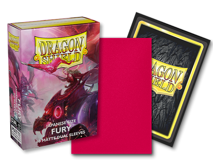 Dragon Shield: Japanese Size 60ct Sleeves - Fury (Dual Matte)