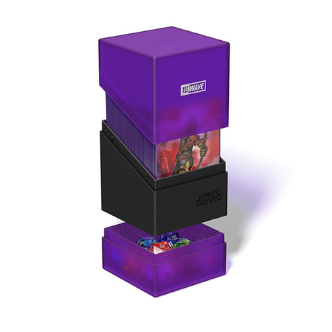 UGD011277  -  Deck Case: Boulder'n'Tray 100+ Standard Size- First Wave Purple/Black *POS*